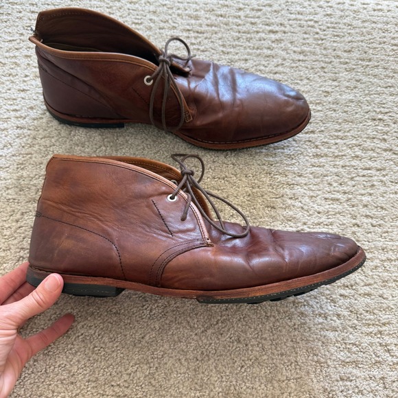 Timberland WODEHOUSE Brown Leather Chukka Boots Men‎ 13 Casual Lace Up